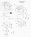 Cylinder Engine Sump Diagram and Parts List for 406677-0403-E1  Briggs and Stratton Engine